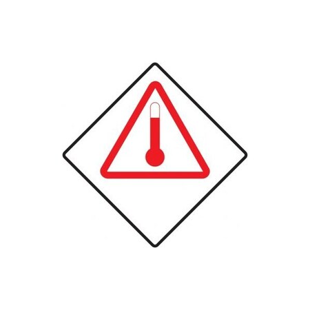 Accuform TDG PLACARD ELEVATED TEMPERATURE TCP953CT50 TCP953CT50